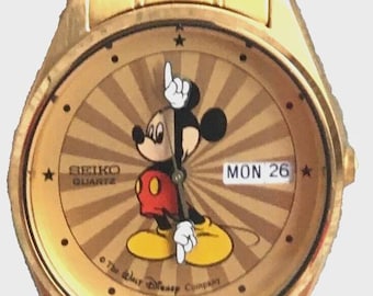 Disney Bradley Wind up NODDING Head Mickey Mouse Watch! New  display picture 1