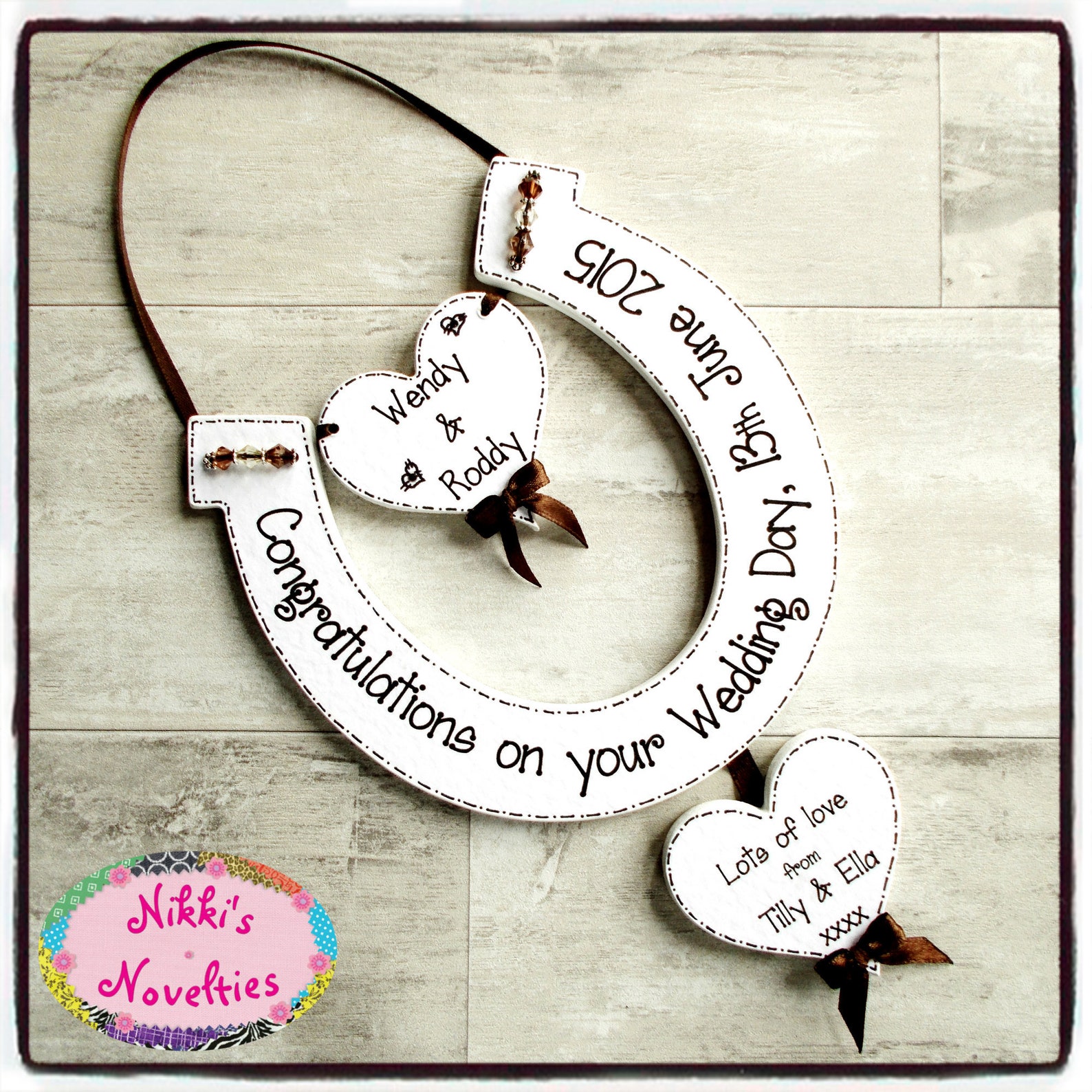 Personalised Wedding Horseshoe Gift Wedding Gift Gift for Etsy