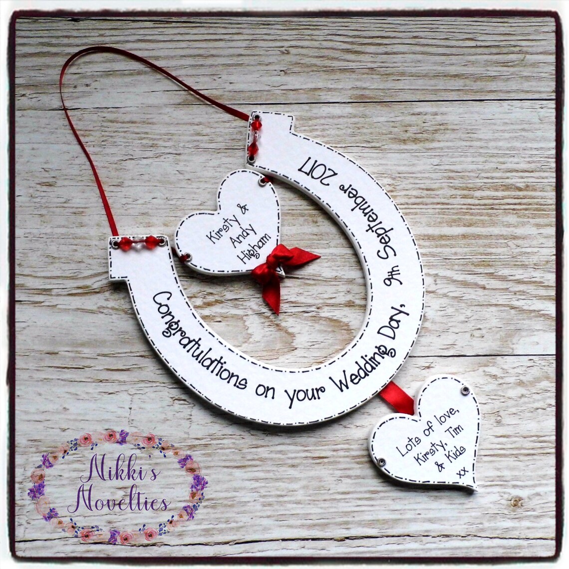 Personalised Wedding Horseshoe Gift Wedding Gift Gift for Etsy