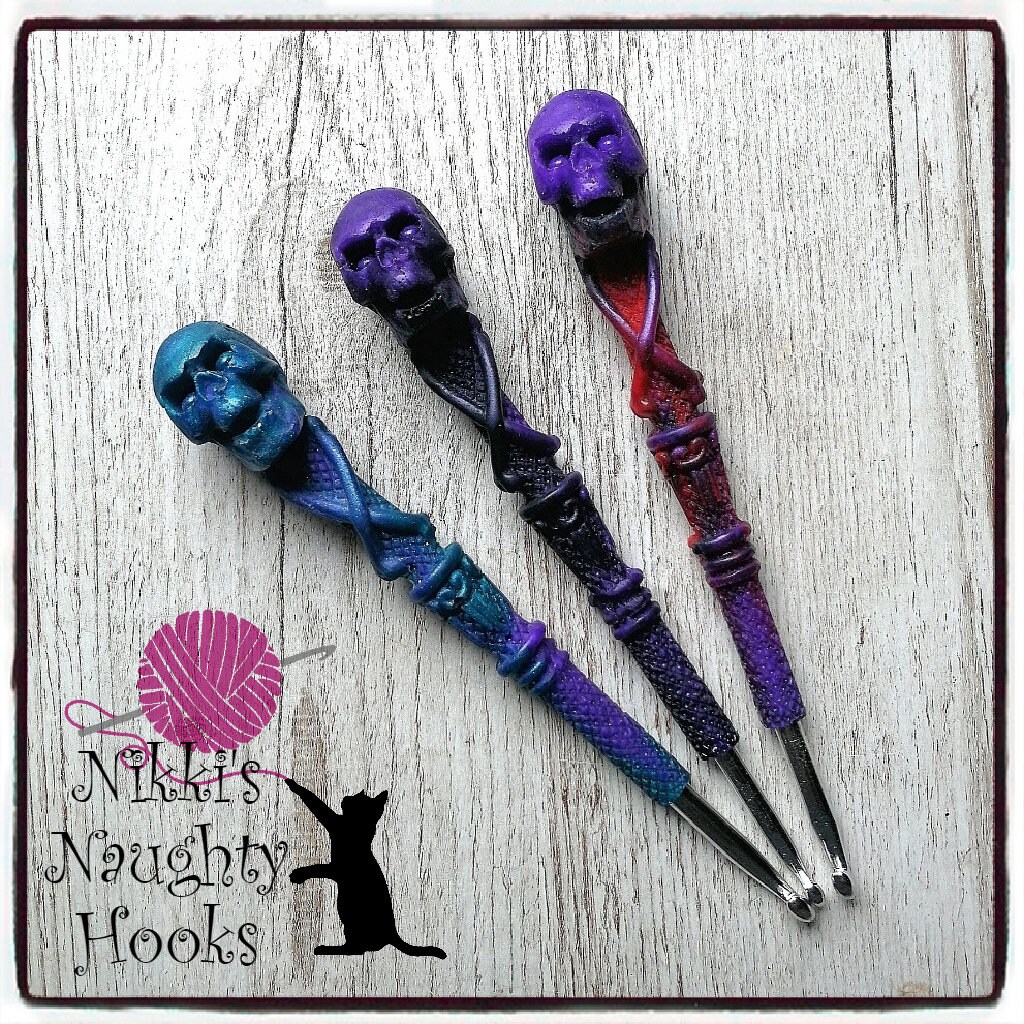 Handmade Novelty Ergonomic Crochet Hook Resin Crochet Hooks Etsy