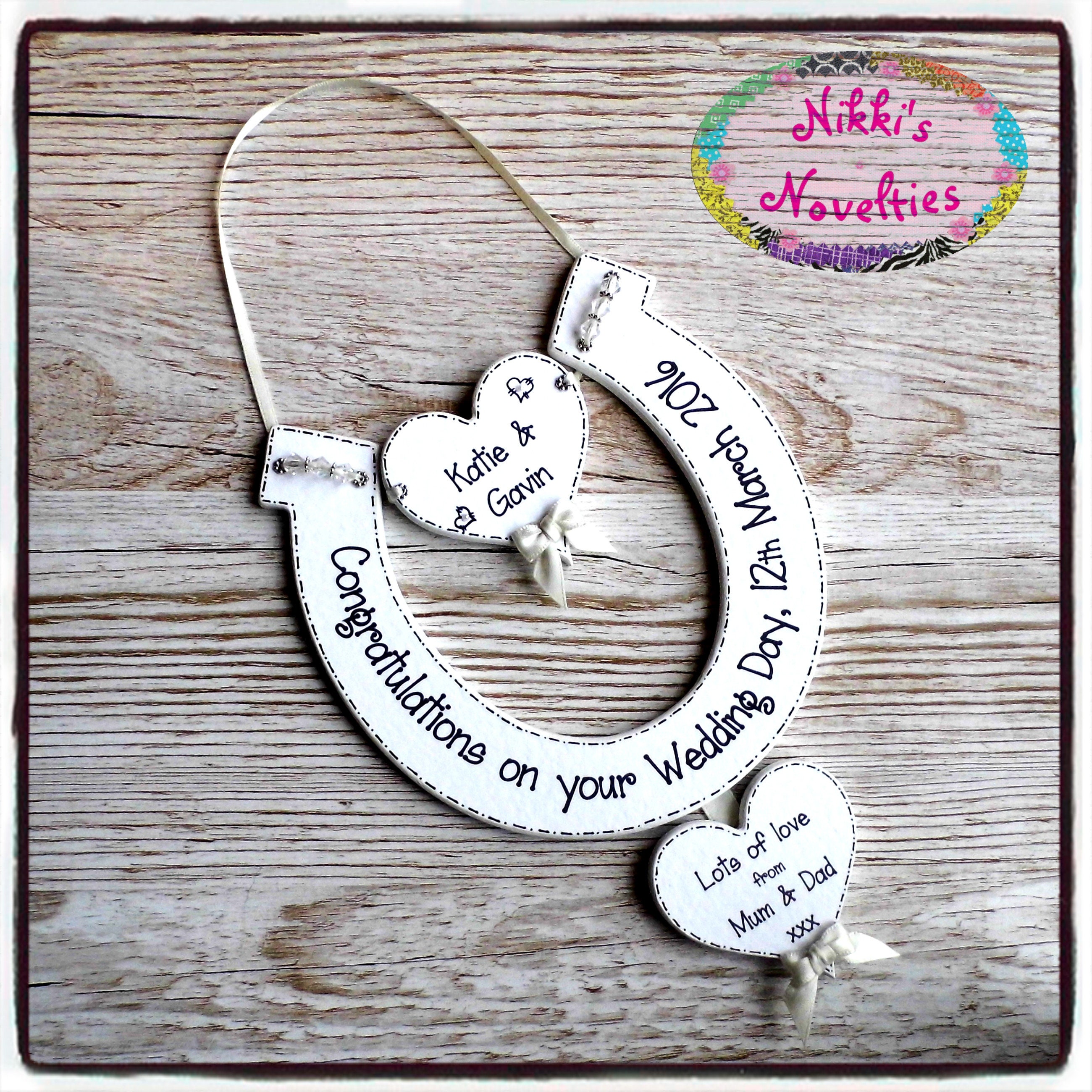 Personalised Wedding Horseshoe Gift Wedding Gift Gift for Etsy