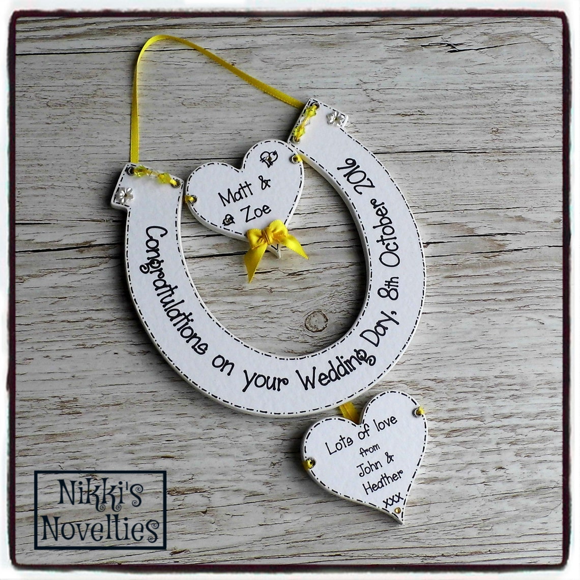 Personalised Wedding Horseshoe Gift Wedding Gift Gift for Etsy