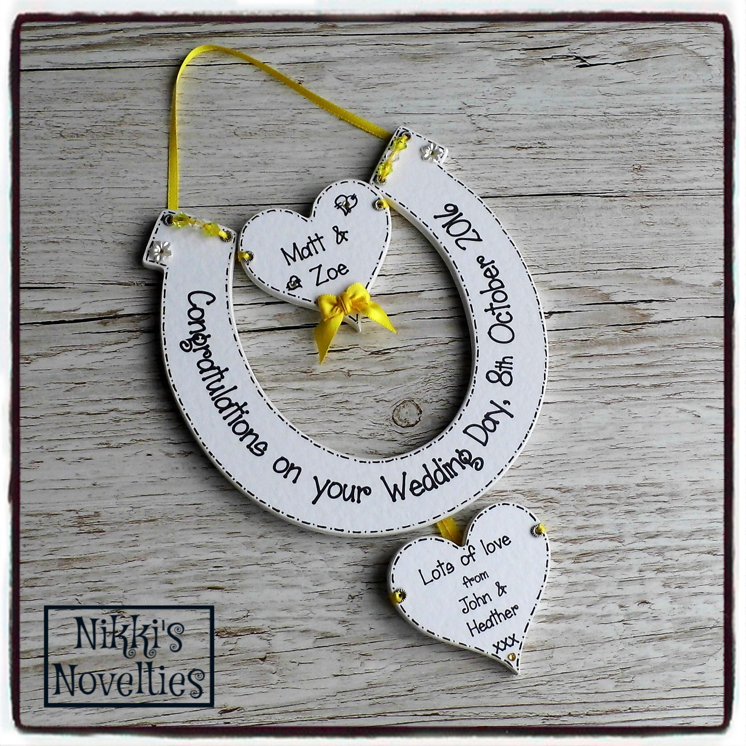 Personalised Wedding Horseshoe Gift Wedding Gift Gift for Etsy