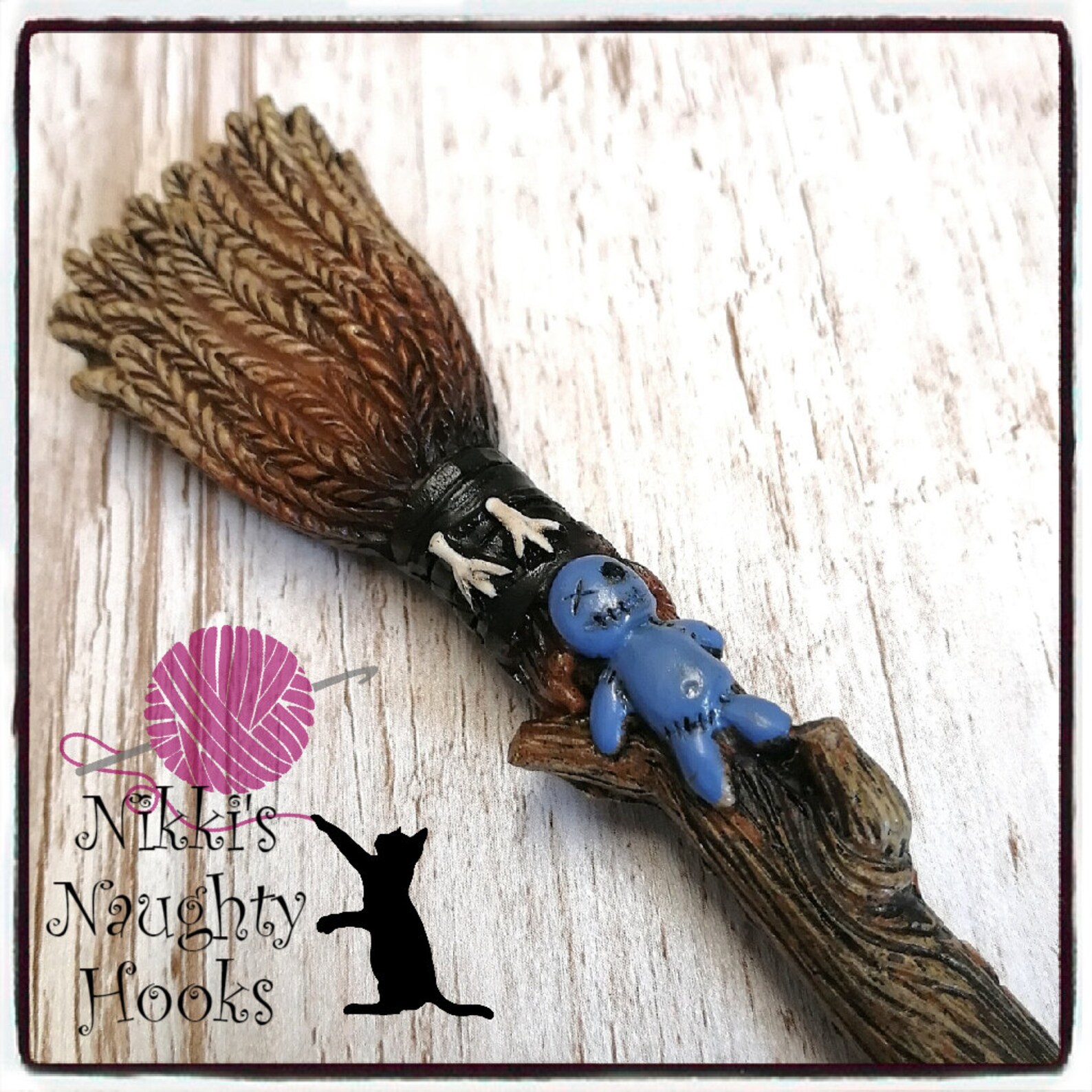 Novelty Crochet Hook Witches Broom Crochet Hook Easy to Hold Etsy