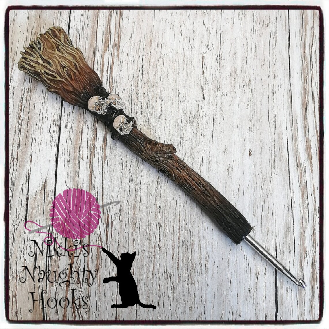 Novelty Crochet Hook Witches Broom Crochet Hook Easy to Hold Etsy