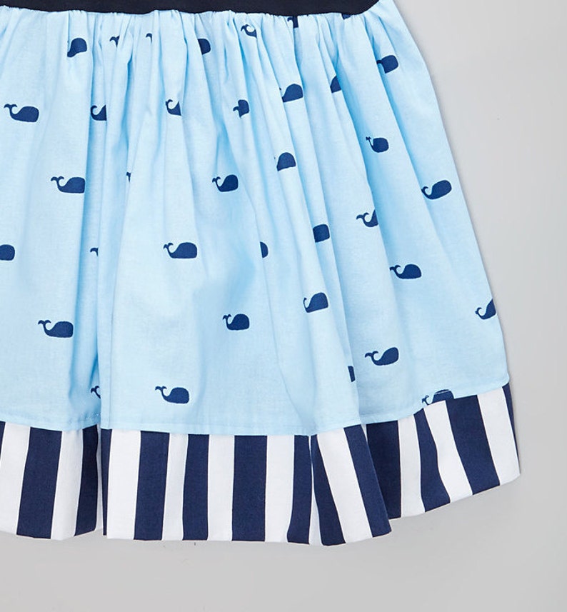 Boutique Blue Whales Sundress by Carolina Kids infant toddler girl wholesale
