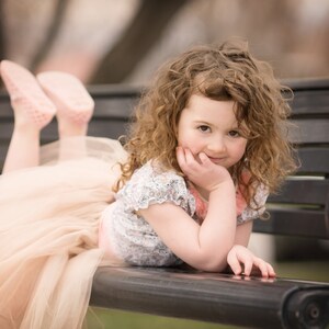 Tulle Boutique Dress: Carolina Kids Peach Flower Girl Custom  Designer Girls Dress