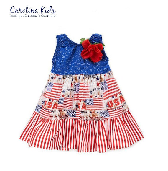 July 4th Girls USA BOUTIQUE Dress Infant Toddler Girl Wholesale Etsy