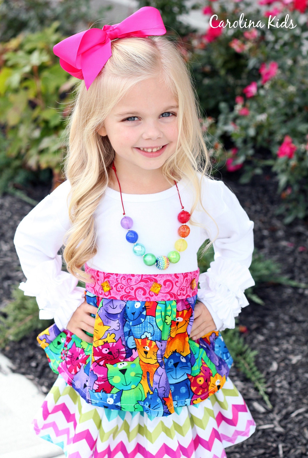 So Fun Carolina Kids Boutique Little Girls Crazy Cats Etsy