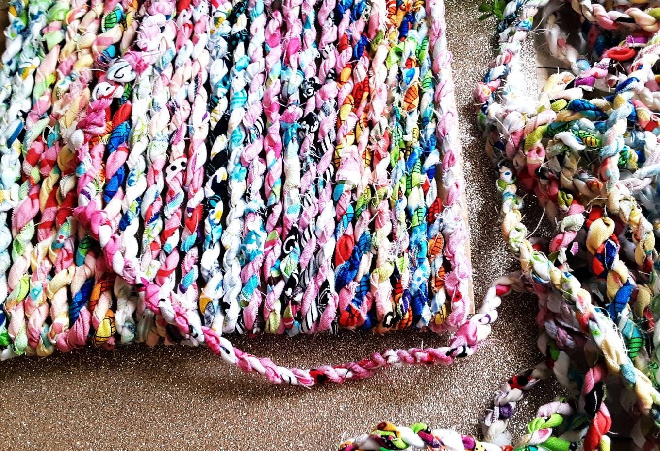 Fabric Twine Cord multi Color Handmade Rope Repurposed Party Gift Bows Bakers Twine Birthday Wedding Decor Crafts Boho Jewlery & more!