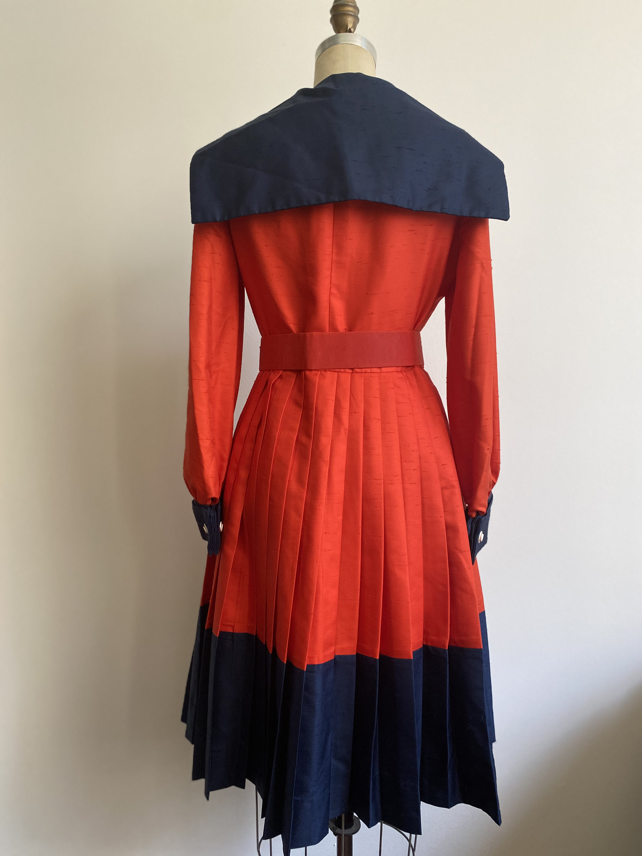 Vintage 1960's Silk Faille Cosplay Dress Nautical Sailor | Etsy