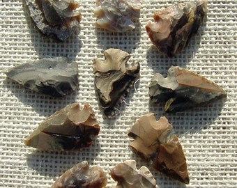 10 specialty arrowheads replica 1" - 1  1/2" inch stone jasper hand picked colors arrowheads jewelry,crafts,designs,wrapping,projects sa20
