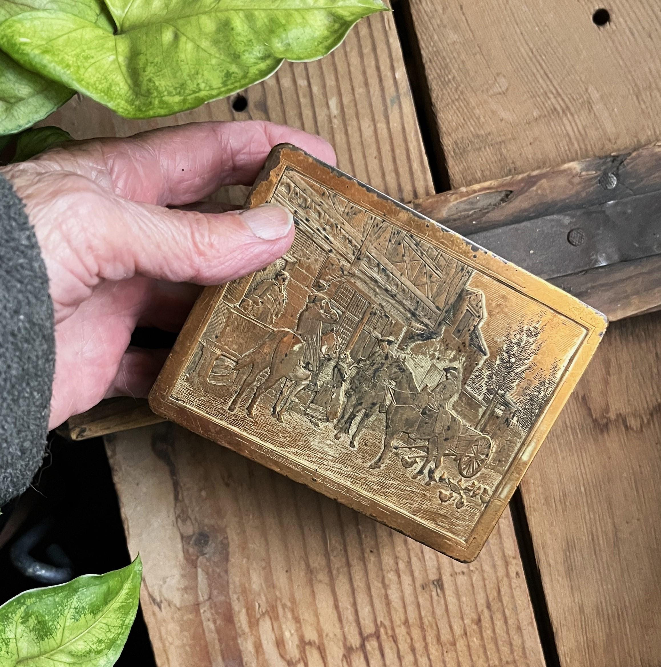 antique brass cigarette box Chinese Jewelry Case Jade Seal #56757 Get one! Art Deco Brass and Enamel