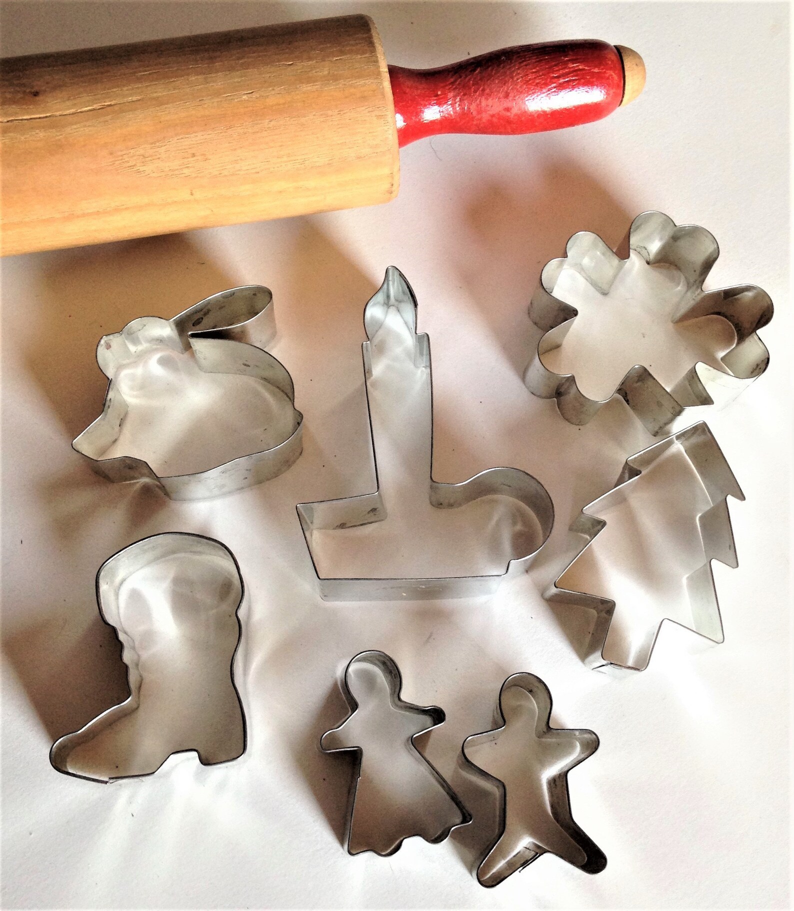Vintage Metal Cookie Cutters Holiday Cookie Cutters Set of 7  Etsy