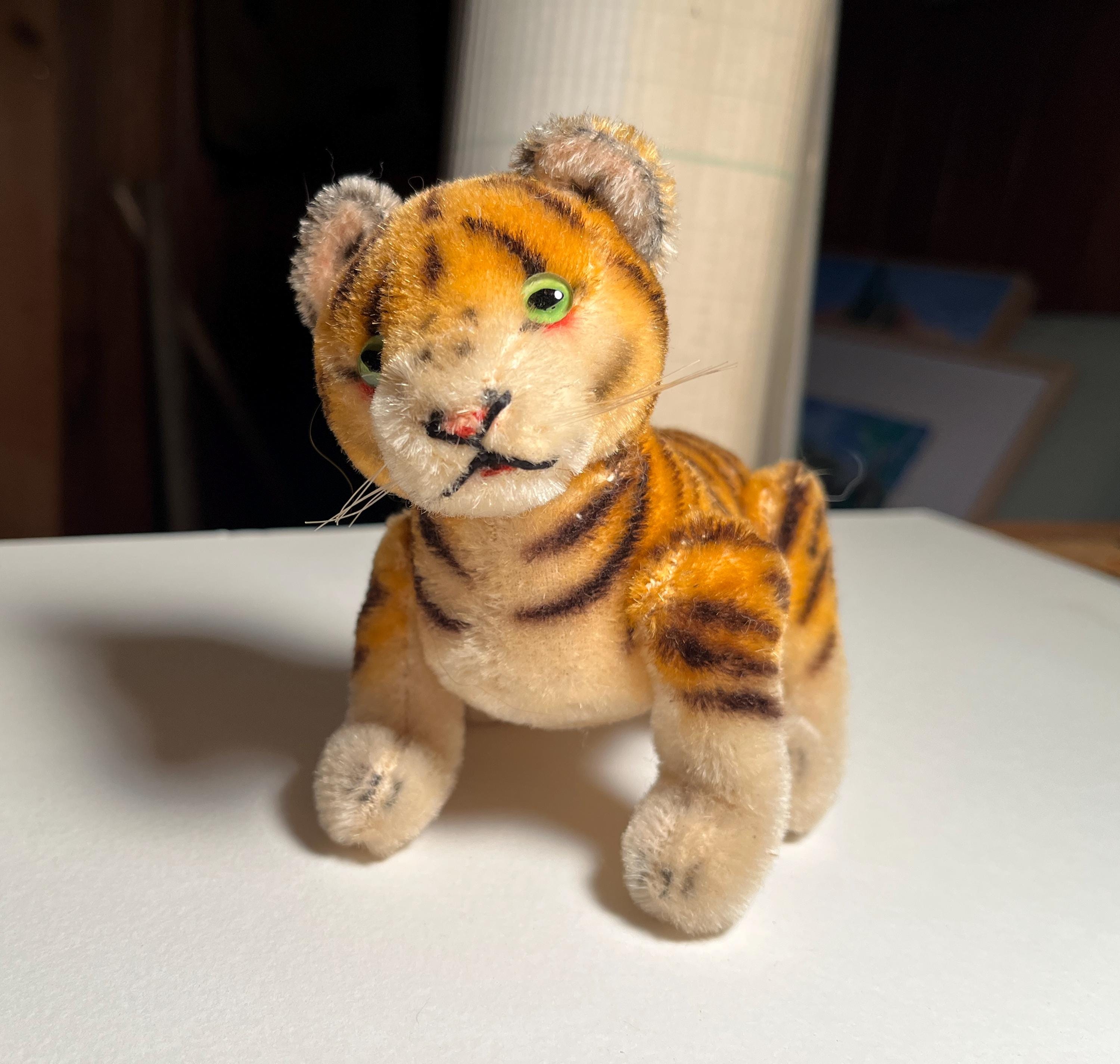 Vintage Steiff Mohair Tiger Jointed 1950s Germany - Etsy