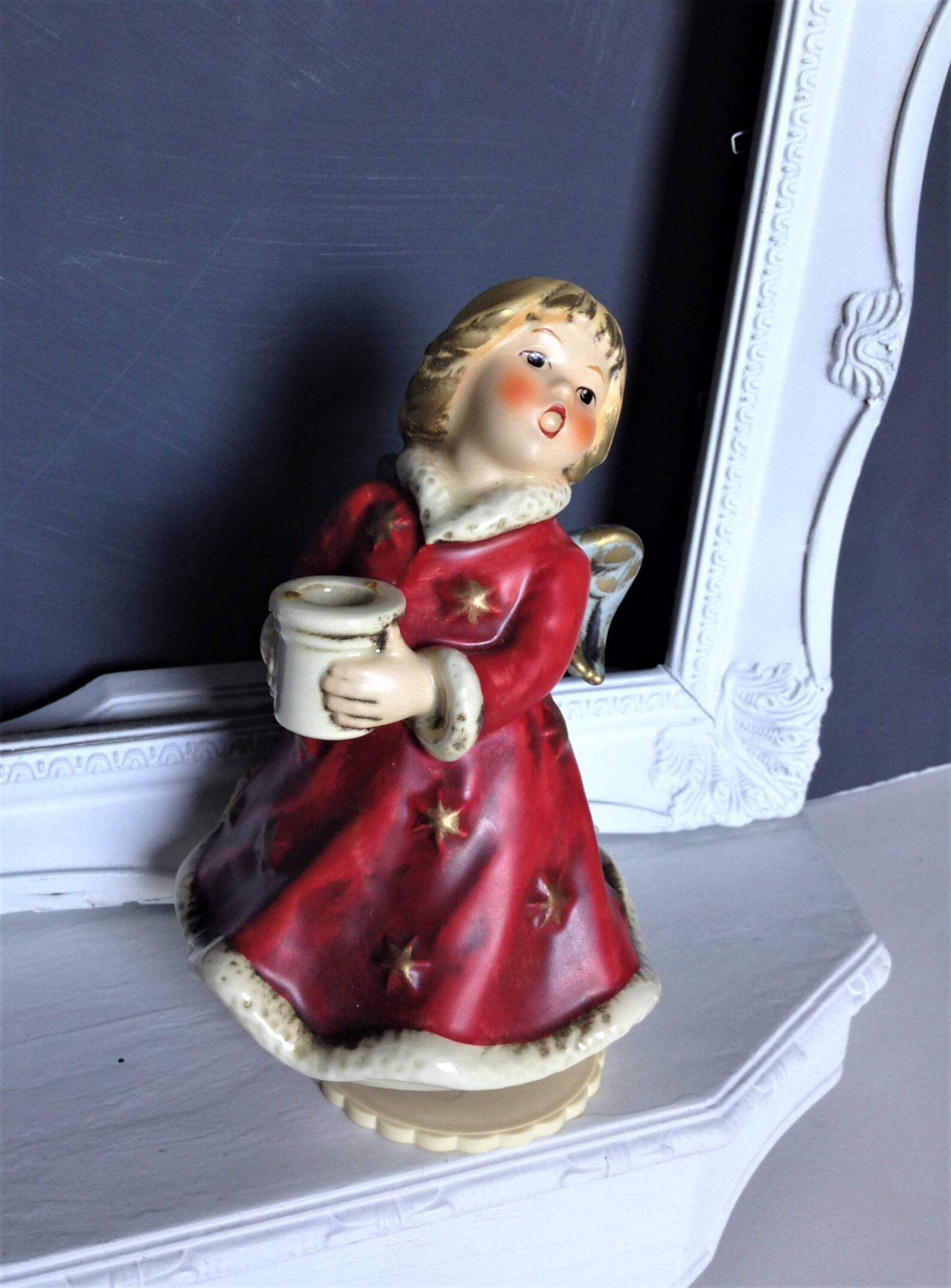 Vintage Goebel Christmas Angel Music Box Goebel Goebel Angel Etsy