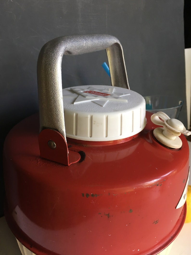 Vintage Coleman Thermal Jug 1 Gallon Retro Picnic Beverage Etsy