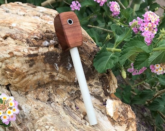 Handmade Ceramic Rod Cherry Handle 3/8" Knife Sharpener