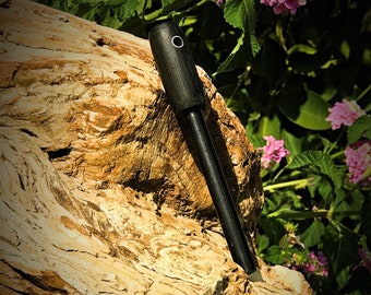 Ręcznie robiony czarny pręt Micarta 3/8&quot; Ferrocerium