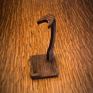 Handmade Walnut Pen/Straight Razor Stand. Display For Your Desk, Office, Study.
