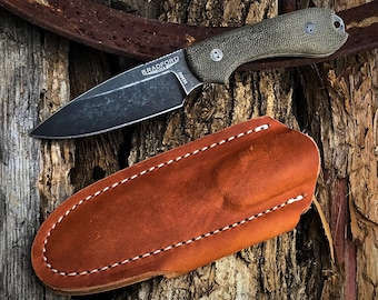 Bradford Guardian 3 Sabre Grind Nimbus M390 Blade OD Green Micarta Leather Sheath