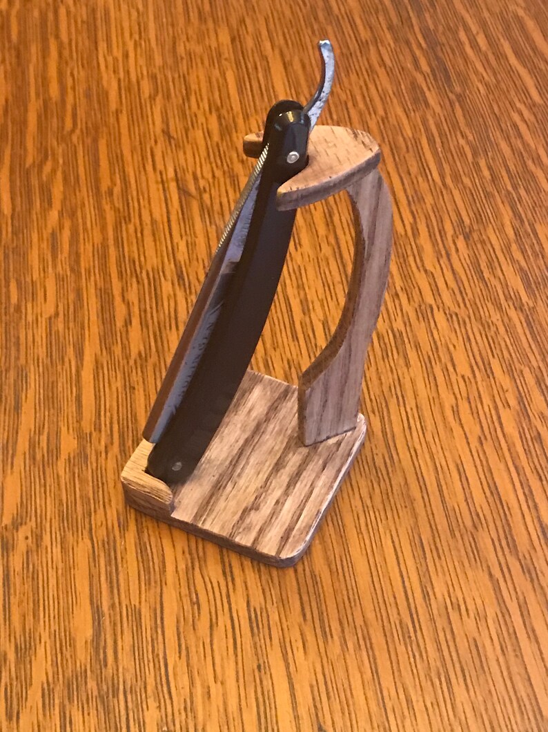 Handmade Weathered Oak Pen/straight Razor Stand. Display for - Etsy