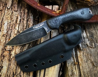 Bradford Guardian 3 Sabre Grind Nimbus M390 Blade Carbon Fiber Handle W/ Kydex Sheath