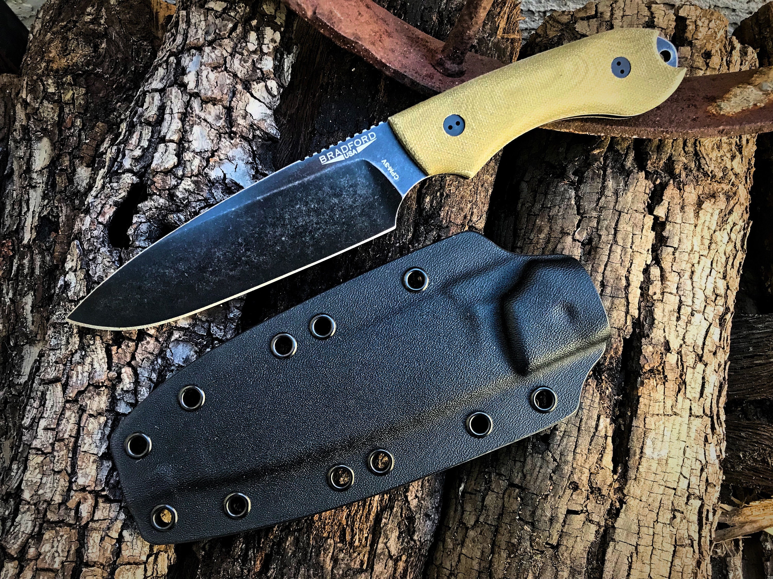 Bradford Guardian 5, Sabre Grind, M390 Blade, Nimbus, 3D OD, Kydex Sheath -  Etsy