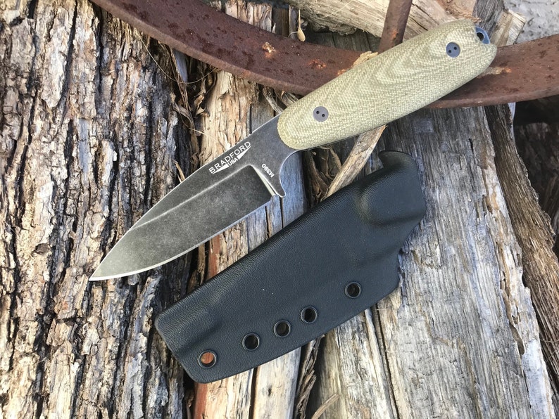 Bradford Guardian 3.5 Sabre M390 Nimbus OD Micarta Kydex Sheath Kitchen