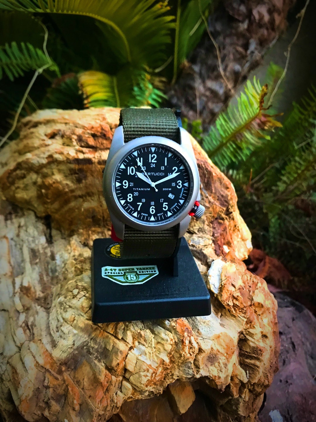 スピリチュアル　アンク　ベル Bertucci A-4T Solar Super Yankee Black Dial Titanium Bezel W