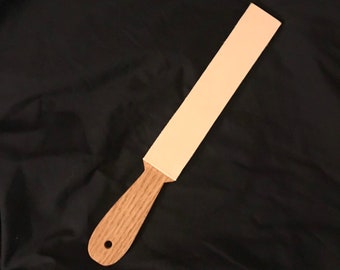 Premium 12" Single Side Oak and Leather Knife/Tool/Razor Sharpening Strop