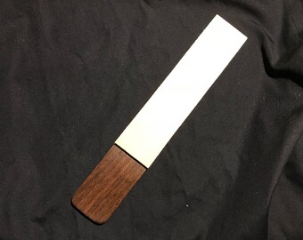 Premium 8" Walnut and 10oz Leather Knife, Razor, and Tool Strop