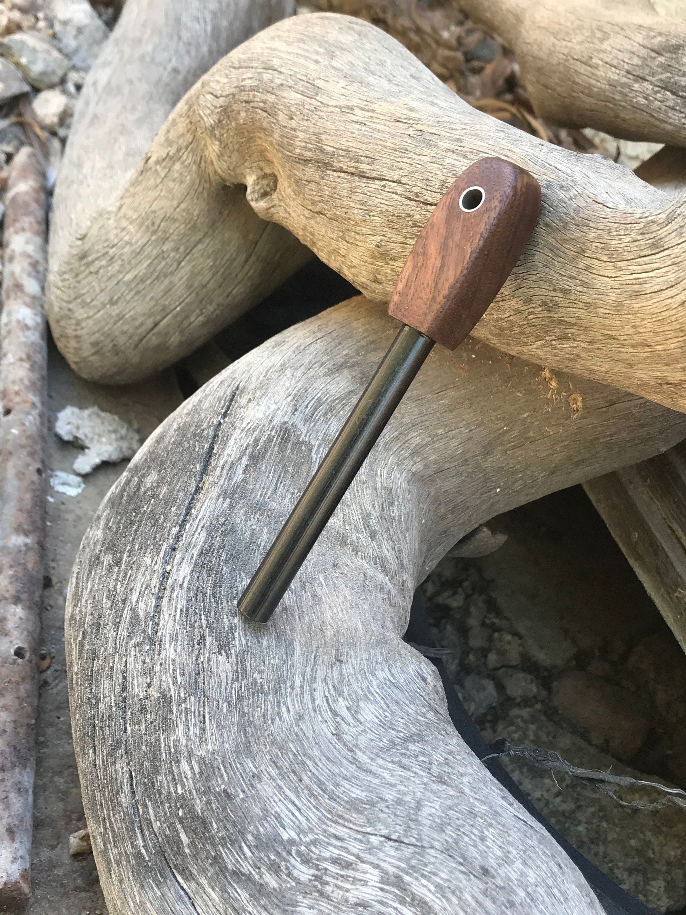 Ferrocell Handle Handmade Solid Walnut Handle 3/8