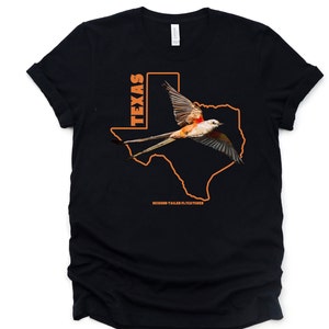 Moucherolle à queue en ciseaux du Texas | T-shirt Birdwatching Bird Nerd Lover, T-shirt cadeau pour les ornithologues amateurs, Chemise de fan d'étude d'observation des oiseaux