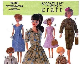 E745 Copy of Vogue Pattern #7010 for Fashion Dolls