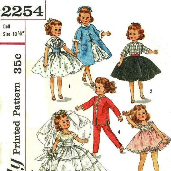 E575 PDF Wardrobe for 10-1/2" Little Miss Revlon and Miss Ginger Type Dolls