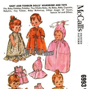Vintage Pattern for Chatty Cathy Doll Patterns #6465 