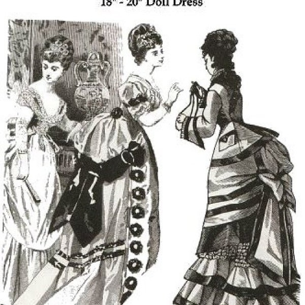 E78 PDF of Godey Bustle Back Dress Pattern