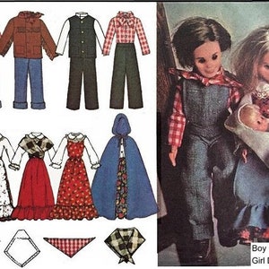 E739 PDF of Bicentennial Clothes to Fit 11-1/2" - 12-1/2" Dolls