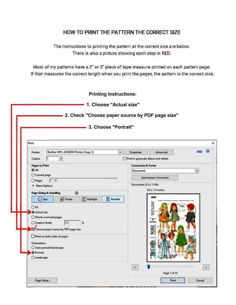 E835 PDF Instant Download of Pattern 8576 for 11-1/2 to 12-1/4 Fashion Doll Clothes image 5