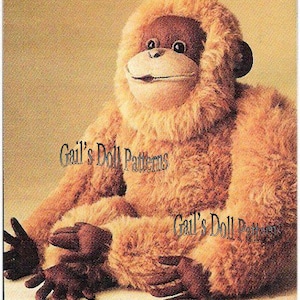 E404  PDF of Vintage Pattern for 20&quot; Orangutan