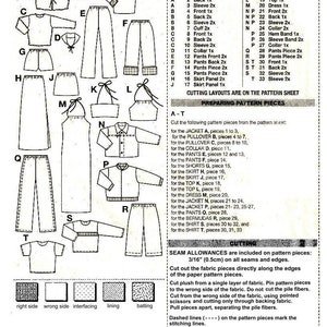 E835 PDF Instant Download of Pattern 8576 for 11-1/2 to 12-1/4 Fashion Doll Clothes image 3