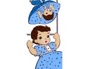 E508 Sweet Baby Topsy Turvy Doll Pattern