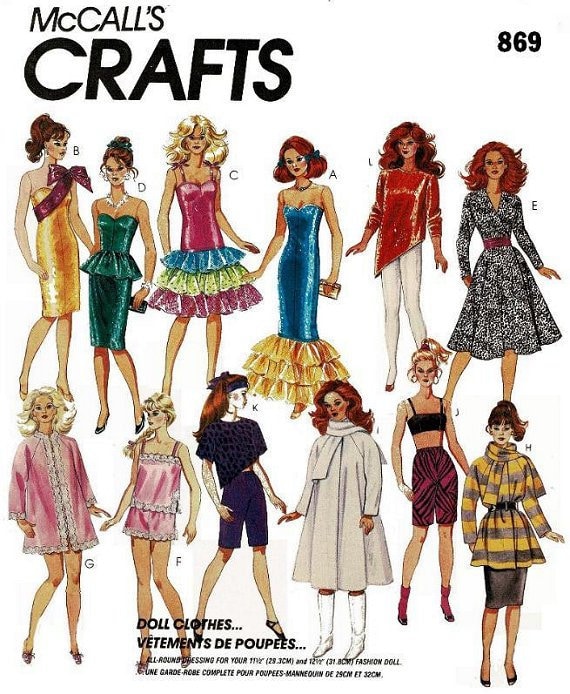 43+ Designs Printable Barbie Clothes Patterns - JaskarnMisia