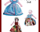E754 PDF Copy of 1970 39 s Cinderella Rags to Riches Topsy Turvy Doll Pattern