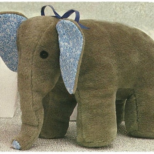 Vintage Elephant Soft Toy Sewing Pattern PDF Digital Download - Etsy