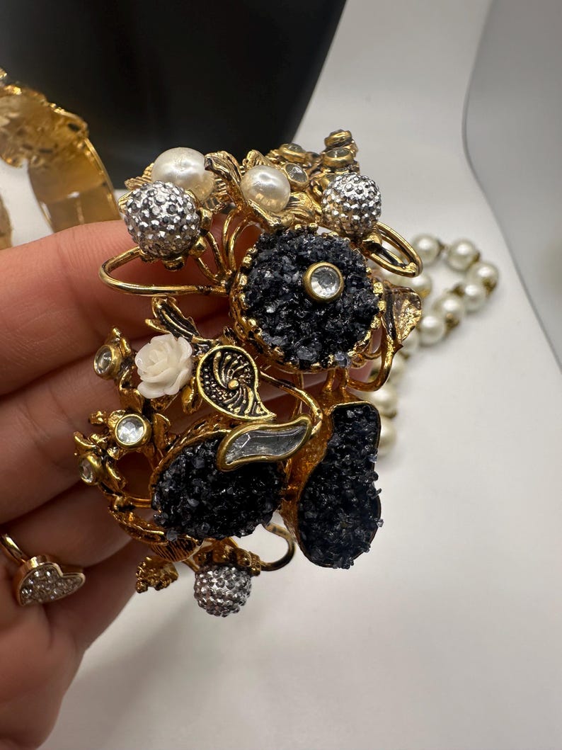 Gold Bracelet With Blue Stones Etsy gold-bracelet-with-blue-stones-etsy
