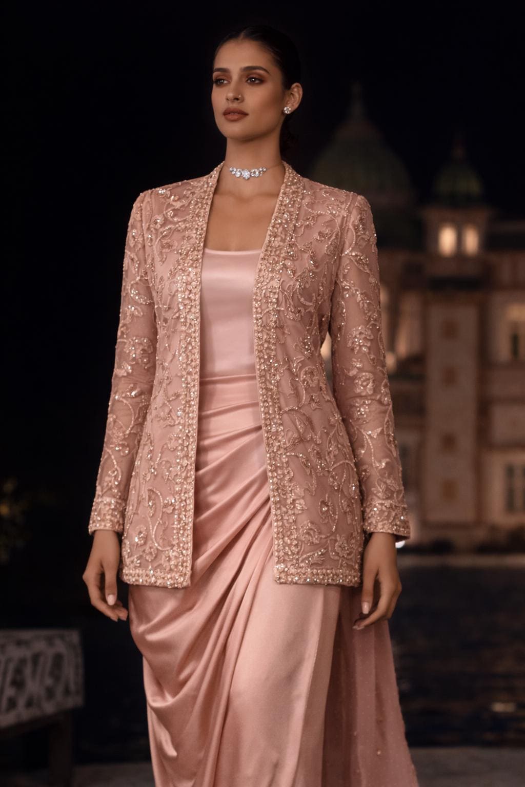 knee length dresses for ladies The Empress Lacha Collection- 002