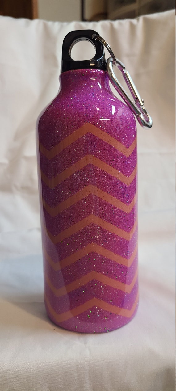 20oz ALUMINUM WATER BOTTLE WITH STRAW -PINK