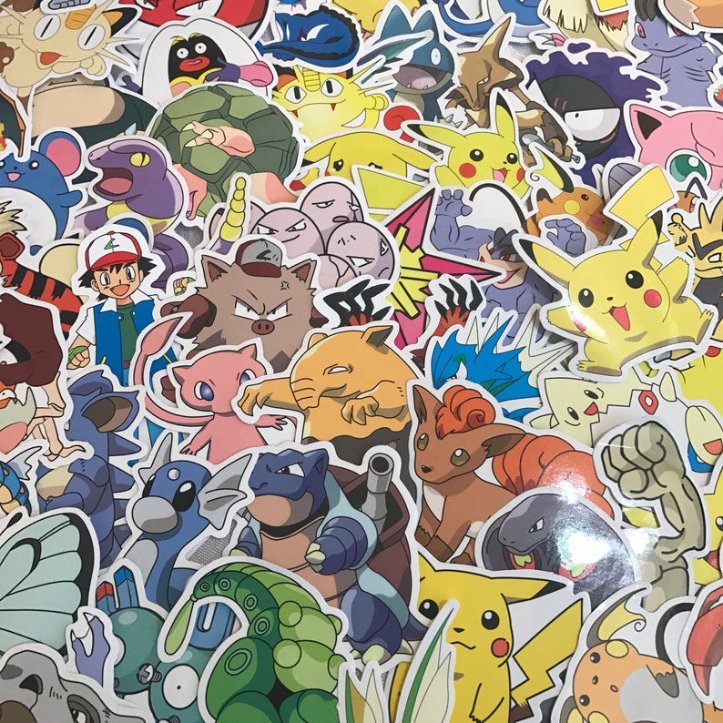 Pokemon Laptop Stickers Etsy